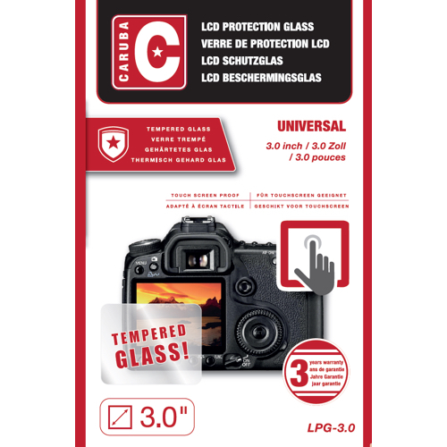 Caruba LCD Optical Glass Protector 3,0'' (2 Stuks)