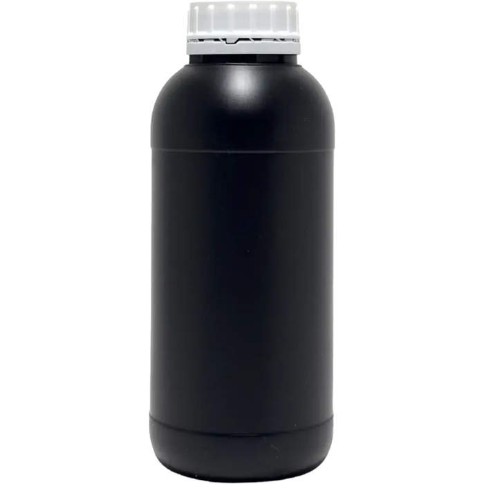 Ars-Imago Black HDPE bottle 1 Litre with screw cap