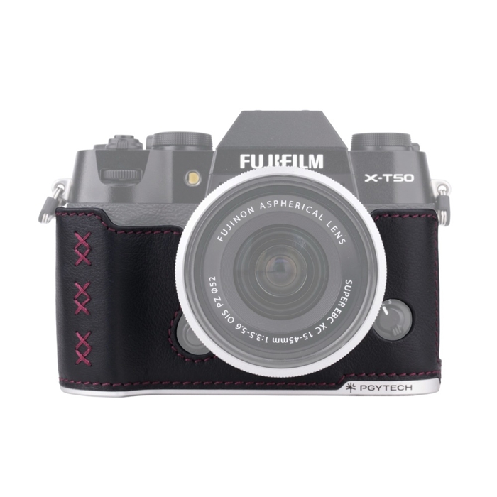 PGYTECH Leather Camera Case (For FUJIFILM X T50 / Midnight Black)