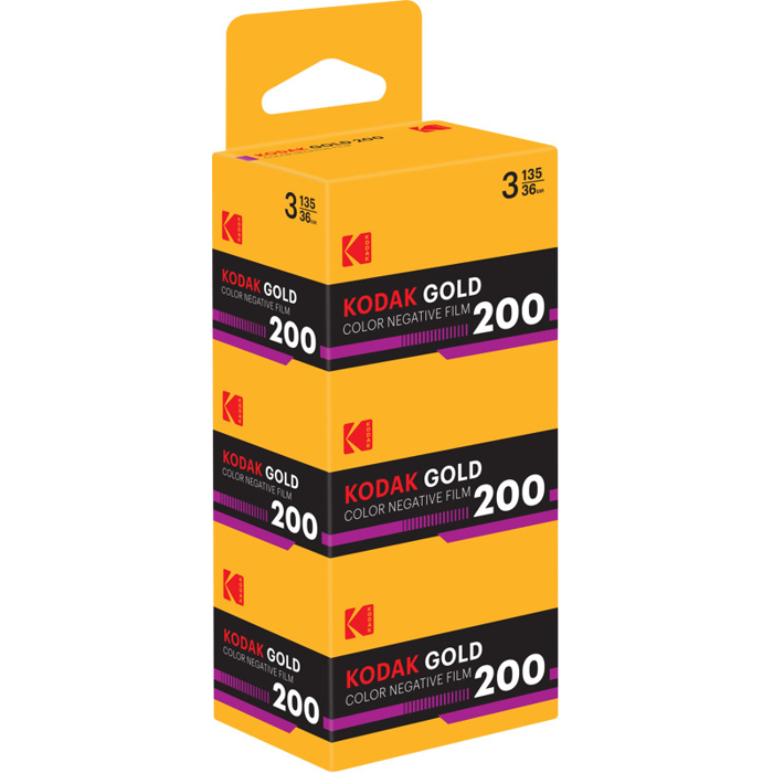 Eastman Kodak Gold 200 135-36 exp 3-pack Vertical