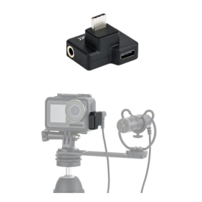 JJC AD OA1 3.5mm Mic/USB C Adapter