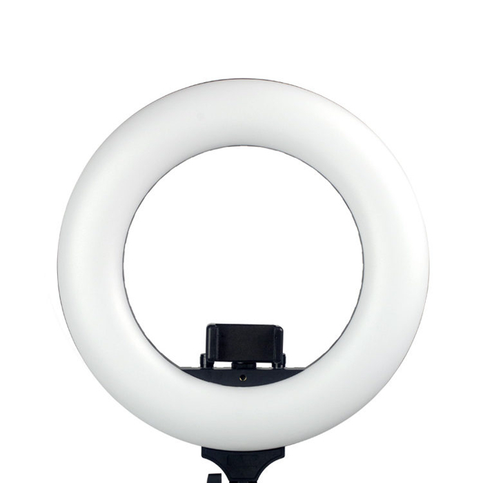 Caruba Round Vlogger 12 inch LED Set met Tas   Zwart