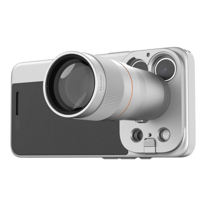 PGYTECH Retrova 4X Telephoto Lens Kit (Graphite Black iPhone 17/18 Pro)