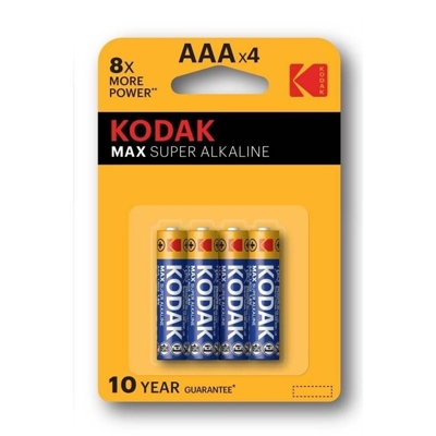 Kodak Max K3A alkalická baterie AAA, 4ks (blistr)