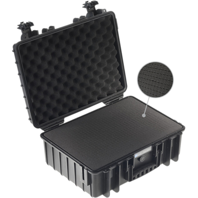 BW Outdoor Cases Type 5000 / Black (pre-cut foam) (Černá)