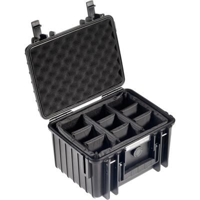 BW Outdoor Cases Type 2000 / Black (divider system) (Černá)