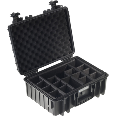 BW Outdoor Cases Type 5000 / Black (divider system) (Černá)