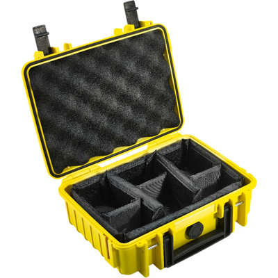 BW Outdoor Cases Type 1000 / Yellow (divider system) (Žlutá)