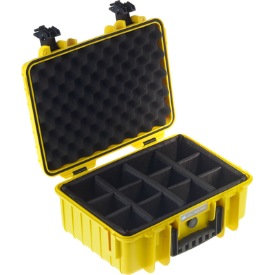 BW Outdoor Cases Type 4000 / Yellow (divider system) (Žlutá)