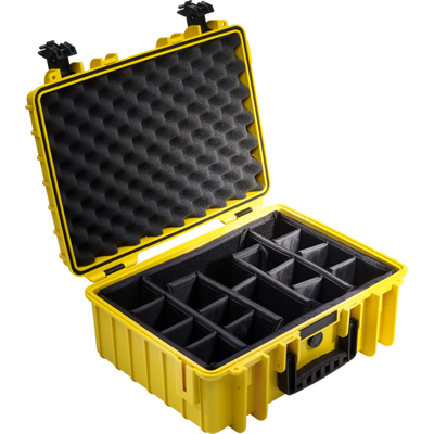 BW Outdoor Cases Type 5000 / Yellow (divider system) (Žlutá)