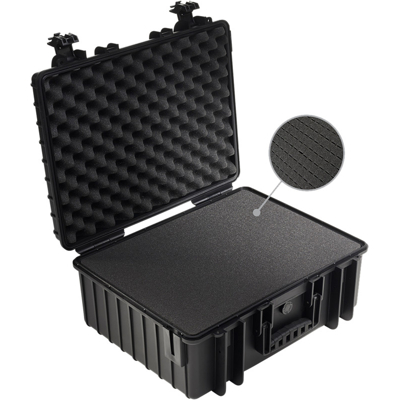 BW Outdoor Cases Type 6000 / Black (pre-cut foam) (Černá)