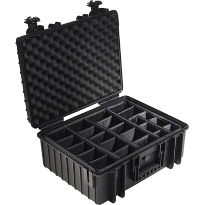 BW Outdoor Cases Type 6000 / Black (divider system) (Černá)