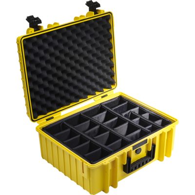 BW Outdoor Cases Type 6000 / Yellow (divider system) (Žlutá)