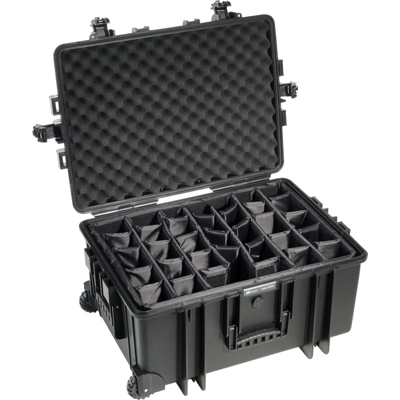 BW Outdoor Cases Type 6800 / Black (divider system) (Černá)