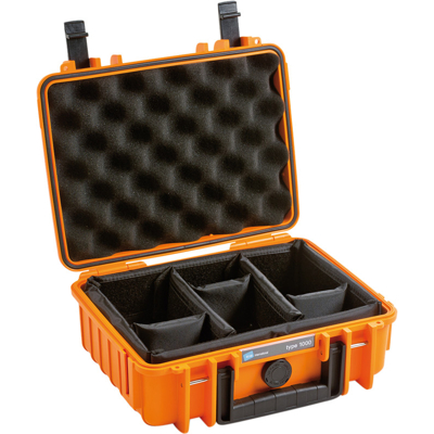 BW Outdoor Cases Type 1000 / Orange (divider system) (Oranžová)