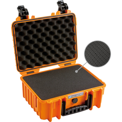 BW Outdoor Cases Type 3000 / Orange (pre-cut foam) (Oranžová)