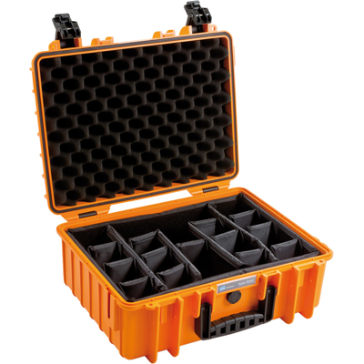 BW Outdoor Cases Type 5000 / Orange (divider system) (Oranžová)