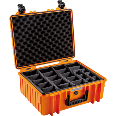 BW Outdoor Cases Type 6000 / Orange (divider system) (Oranžová)