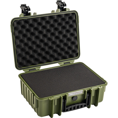 BW Outdoor Cases Type 4000 / Bronze green (pre-cut foam) (Zelená)
