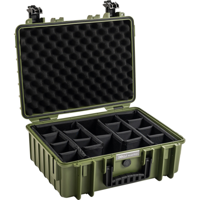 BW Outdoor Cases Type 5000 / Bronze green (divider system) (Zelená)