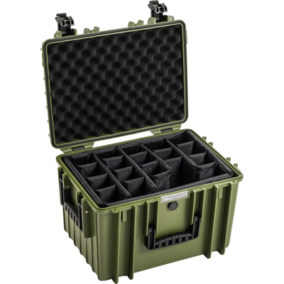 BW Outdoor Cases Type 5500 / Bronze green (divider system) (Zelená)