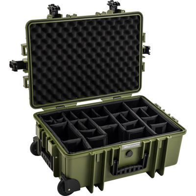 BW Outdoor Cases Type 6700 / Bronze green (divider system) (Zelená)