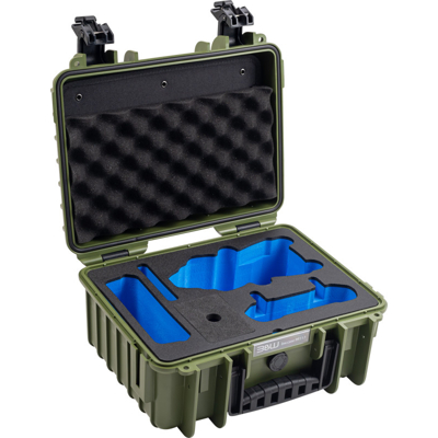 BW Outdoor Cases Type 3000 for DJI Air 3 / DJI Air 3S / Bronze-green (Zelená)