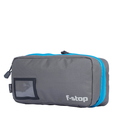 F Stop Accessory Pouch Medium Gargoyle (Grey) / Blue Zipper