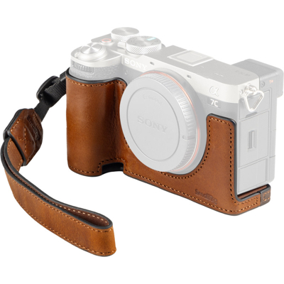 SmallRig 5015 Camera Leather Case Kit for Sony Alpha 7C II / Alpha 7CR (Hnědá)...