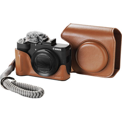 SmallRig 5385 Leather Case Kit for Canon PowerShot V1 Brown (hnědá)
