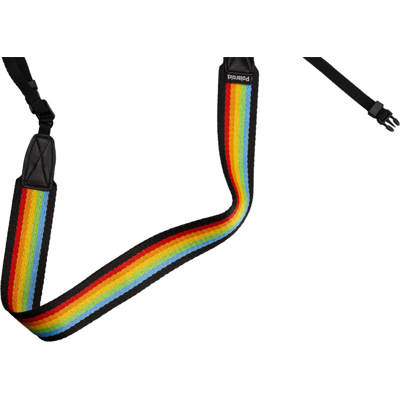 Polaroid Camera Strap Flat Rainbow Black (Černá,Modrá,Zelená,Oranžo)