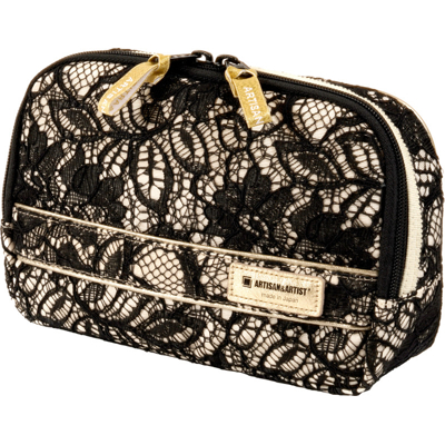 Artisan & Artist I Classic Monotone - Slope Shape Pouch (Béžová,Černá)