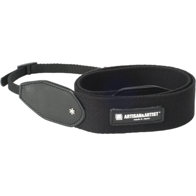 Artisan &amp; Artist  ACAM-110A  Wide Cloth Strap, 38mm (w/Tape-type) Black (Černá...
