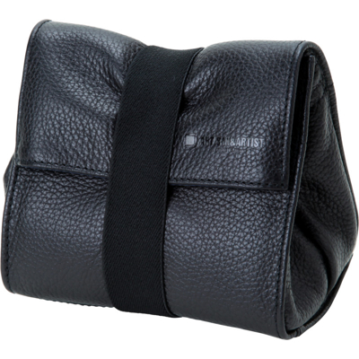 Artisan & Artist ACAM-77 Leather Pouch in Kipskin Leather (S) Black