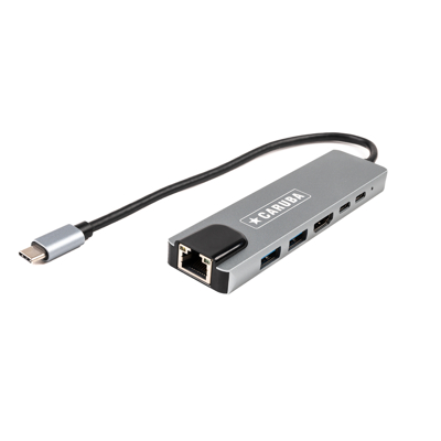 Caruba 6 in 1 USB C Hub met Ethernet