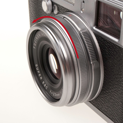 JJC LH JX100 Fuji Zonnekap Zilver