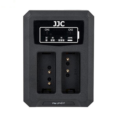 JJC Canon DCH LPE17 USB Dual Battery Charger (voor Canon LP/E17 accu)