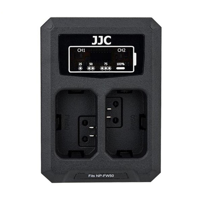 JJC Sony DCH NPFW50 USB Dual Battery Charger (voor Sony NP FW50 accu)