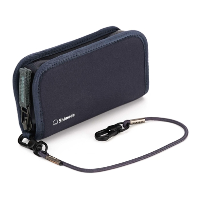 Shimoda Card Wallet - Zip - Blue