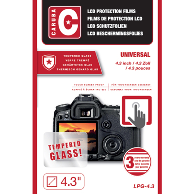 Caruba LCD Optical Glass Protector 4,3'' (2 Stuks)