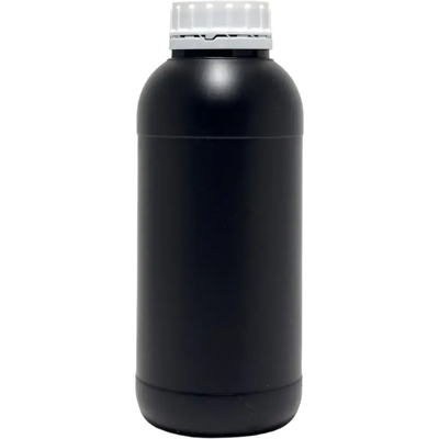 Ars-Imago Black HDPE bottle 1 Litre with screw cap