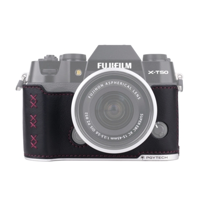 PGYTECH Leather Camera Case (For FUJIFILM X T50 / Midnight Black)