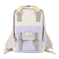 Laptop backpack 14'' Himawari 194L (purple-beige) (Fialovo pískový)