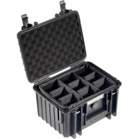 BW Outdoor Cases Type 2000 / Black (divider system) (Černá - divider system)