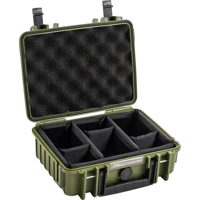 BW Outdoor Cases Type 1000 / Bronze green (divider system) (Zelená)