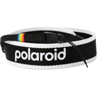 Polaroid Camera Strap Flat Black & White (Černá)