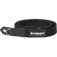 Artisan & Artist ACAM-102 Slim Cloth Strap (w/Ring-type/Eyelets) (Černá)