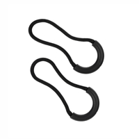 Caruba Zipper Pulls 10 kusů (černá)