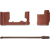 SmallRig 4710 Leather Half Case Kit for Fujifilm X-T50 Brown (Hnědá)