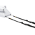 Polaroid Camera Strap Flat Black & White (Černá)